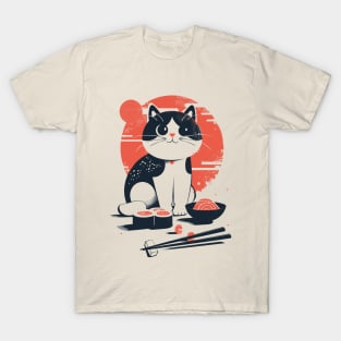Sushi Lover Cat T-Shirt